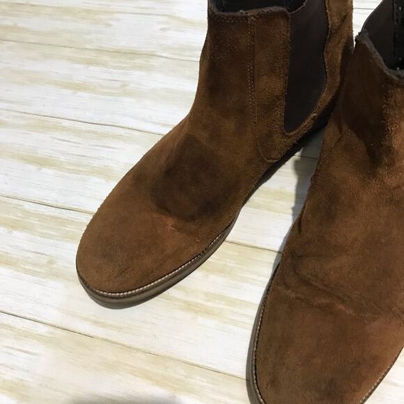 Crevo‎ Denham Chelsea Biot Chestnut Leather Suede Men’s Size 13 - Picture 3 of 8